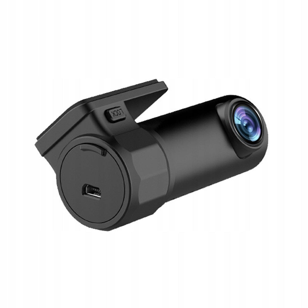 Black Car Dvr Dashboard Camera 1080P WiFi with 360° Rotation and G-Sensor
