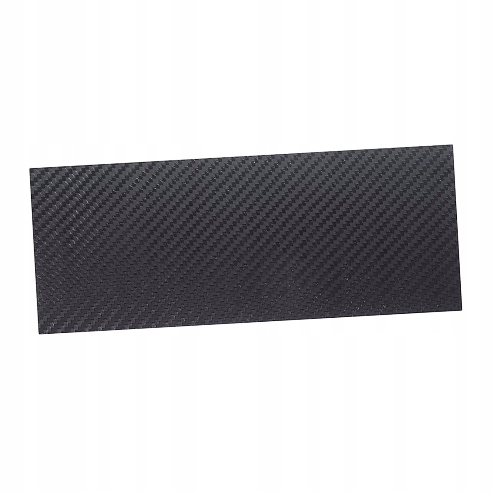 Black Carbon Fibre Sheet Sheet (25mmx1mm) Shock Resistance 0.5mm 100x250mm