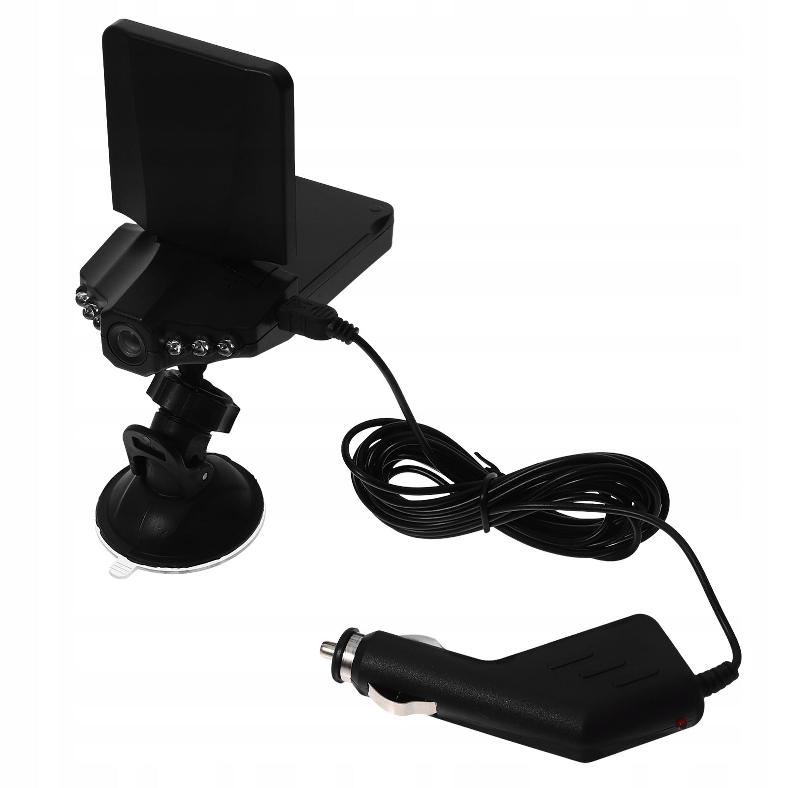 Black Dash Cam Camera with 1080P Full Hd, Night Vision & Parking Monitor