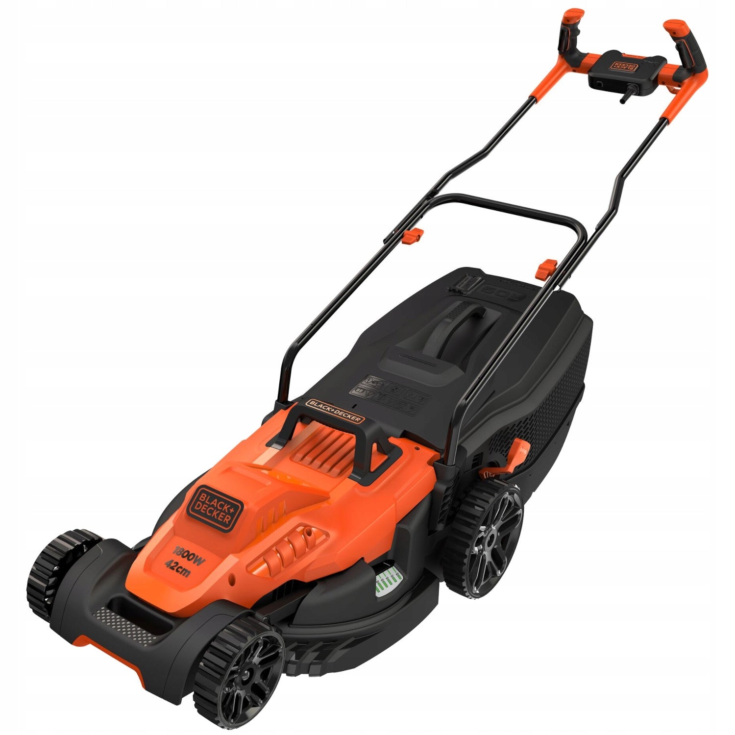 Black Decker Network lawn mower 1600W 38cm BEMW471BH with basket Brand Black+Decker