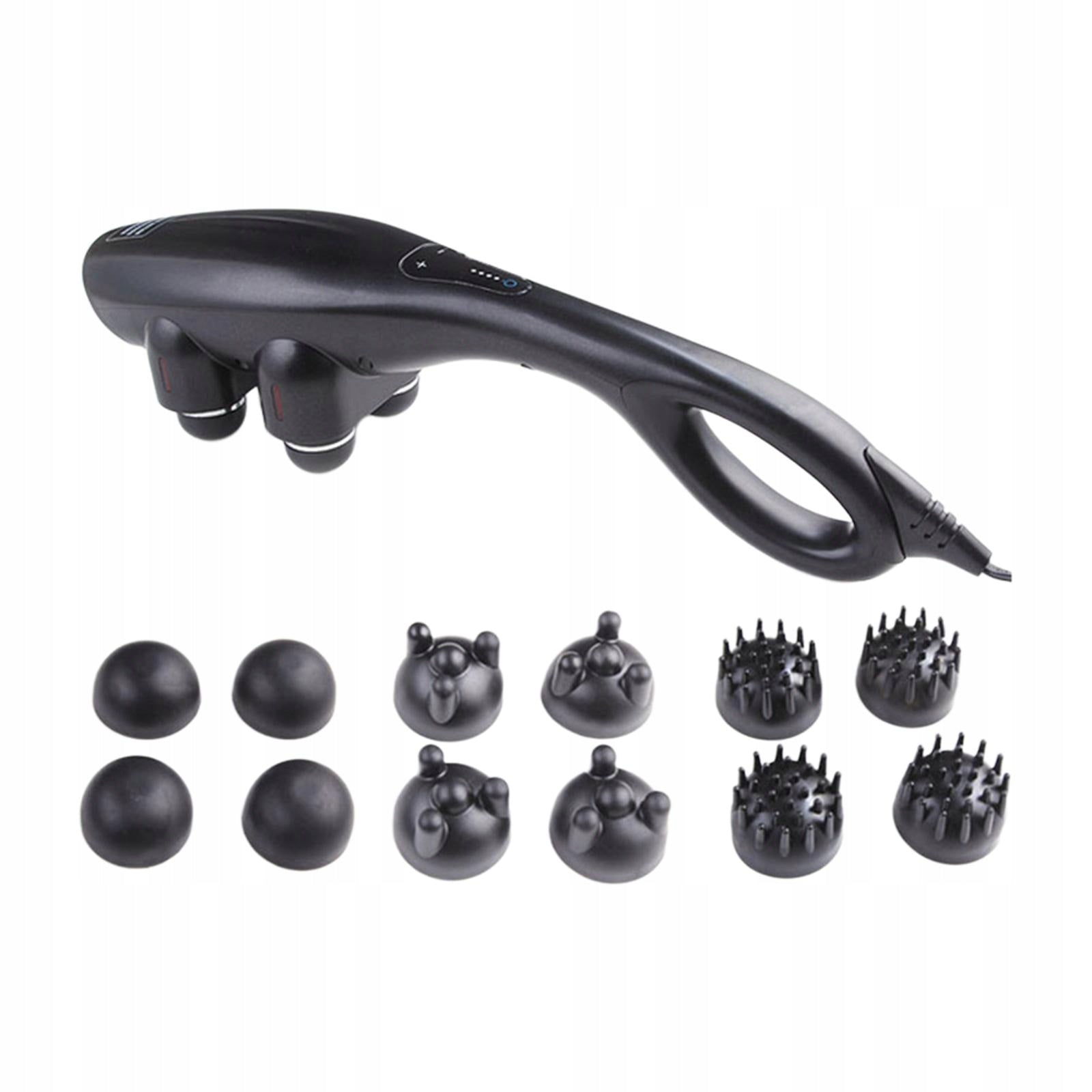 Black Electric Massage Machine Handheld Neck Back Massage Low Level