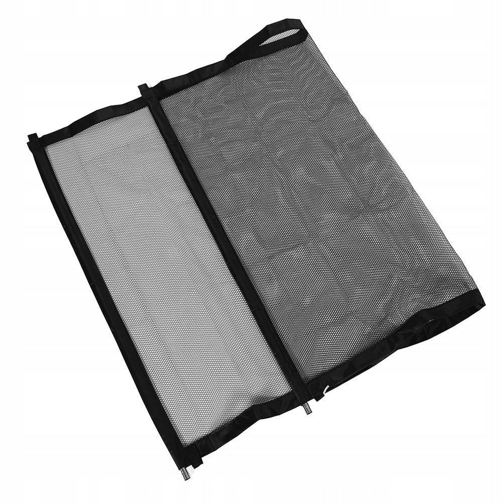 Black Fabric Mesh Pet Gate Portable Dog and Cat Barrier for Home