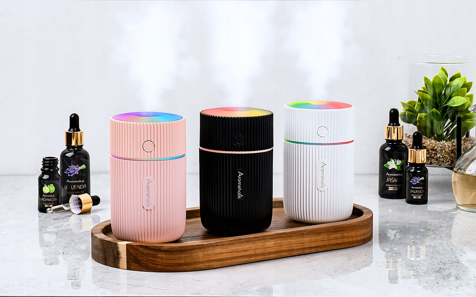 Black Fragrance Diffuser For LED Essential Oils Batteries included no
