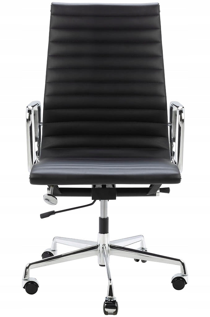 Black Genuine Leather Office Chair 119 For Living Room Office Leather EAN (GTIN) 5902385710466