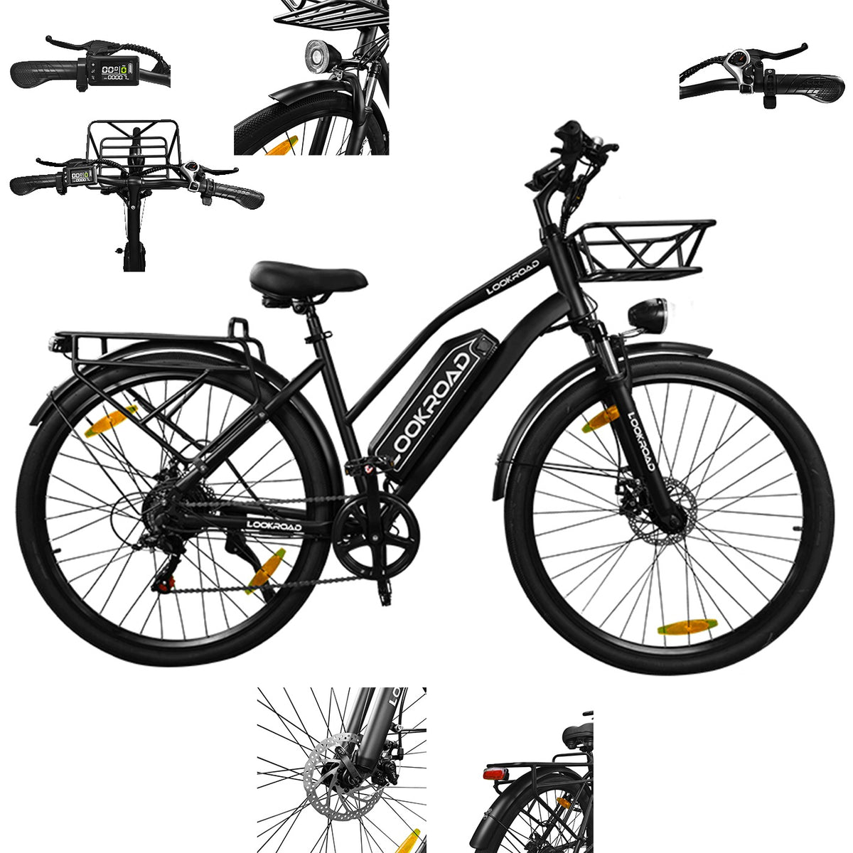 Black LOOKROAD L28MIN electric vehicle male/female 500W 36V 18Ah 120km