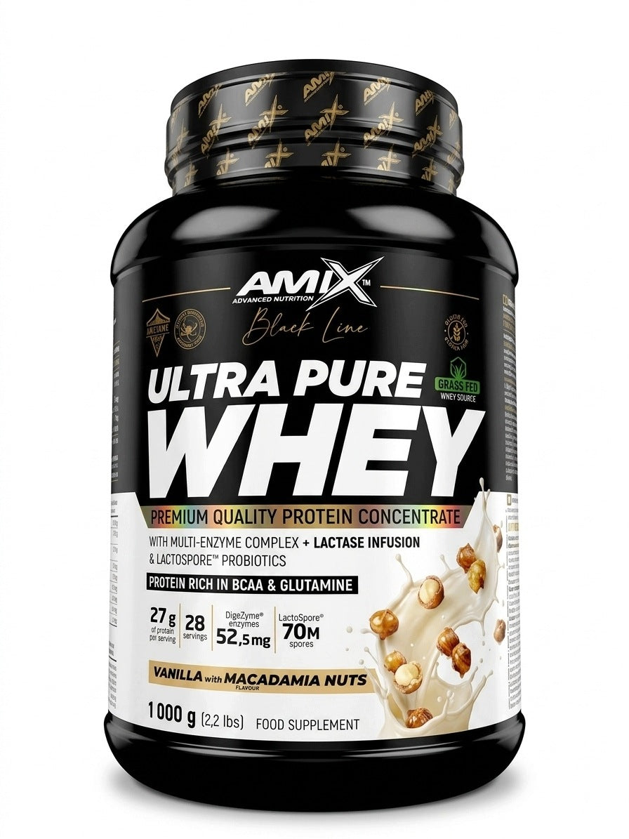 Black Line Ultra Pure Whey Protein 1000g vanilla with macadamia nuts