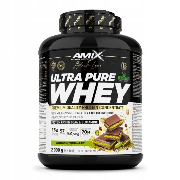 Black Line Ultra Pure Whey Protein 2000g dubai chocolate