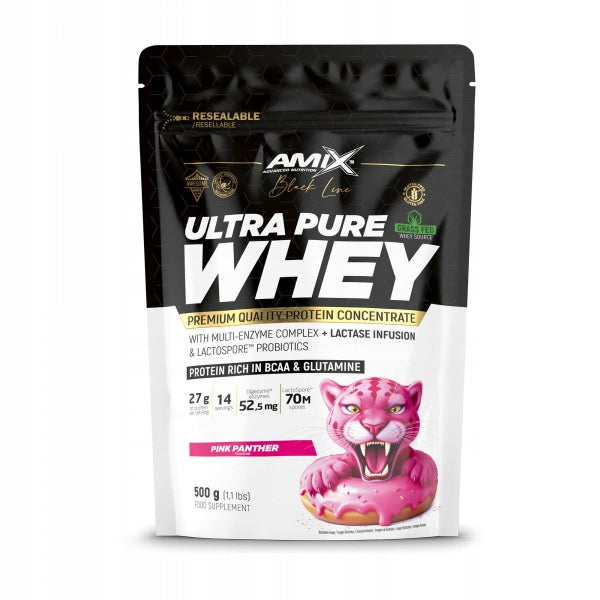 Black Line Ultra Pure Whey Protein 500g pink panther