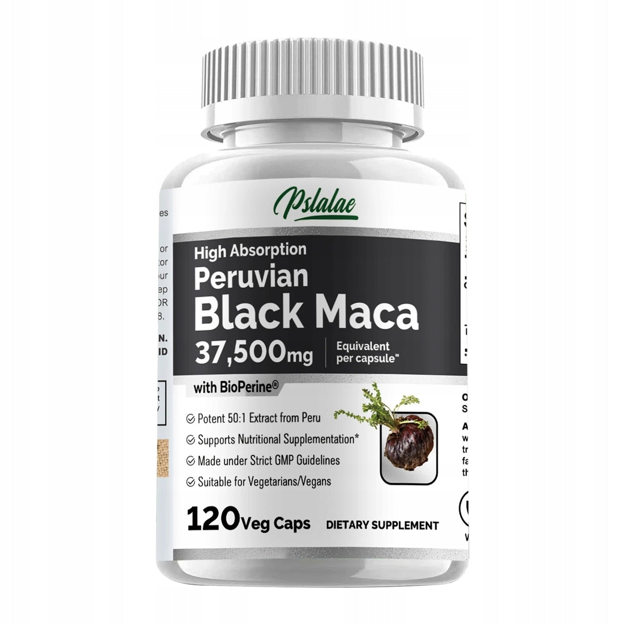 Black Maca 37500 mg – natural energy booster, testosterone support