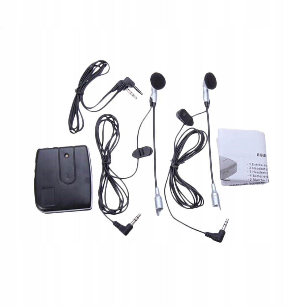 Black Motorcycle Wired Walkie Talkie Helmet Intercom Headset EAN (GTIN) 4894970682177