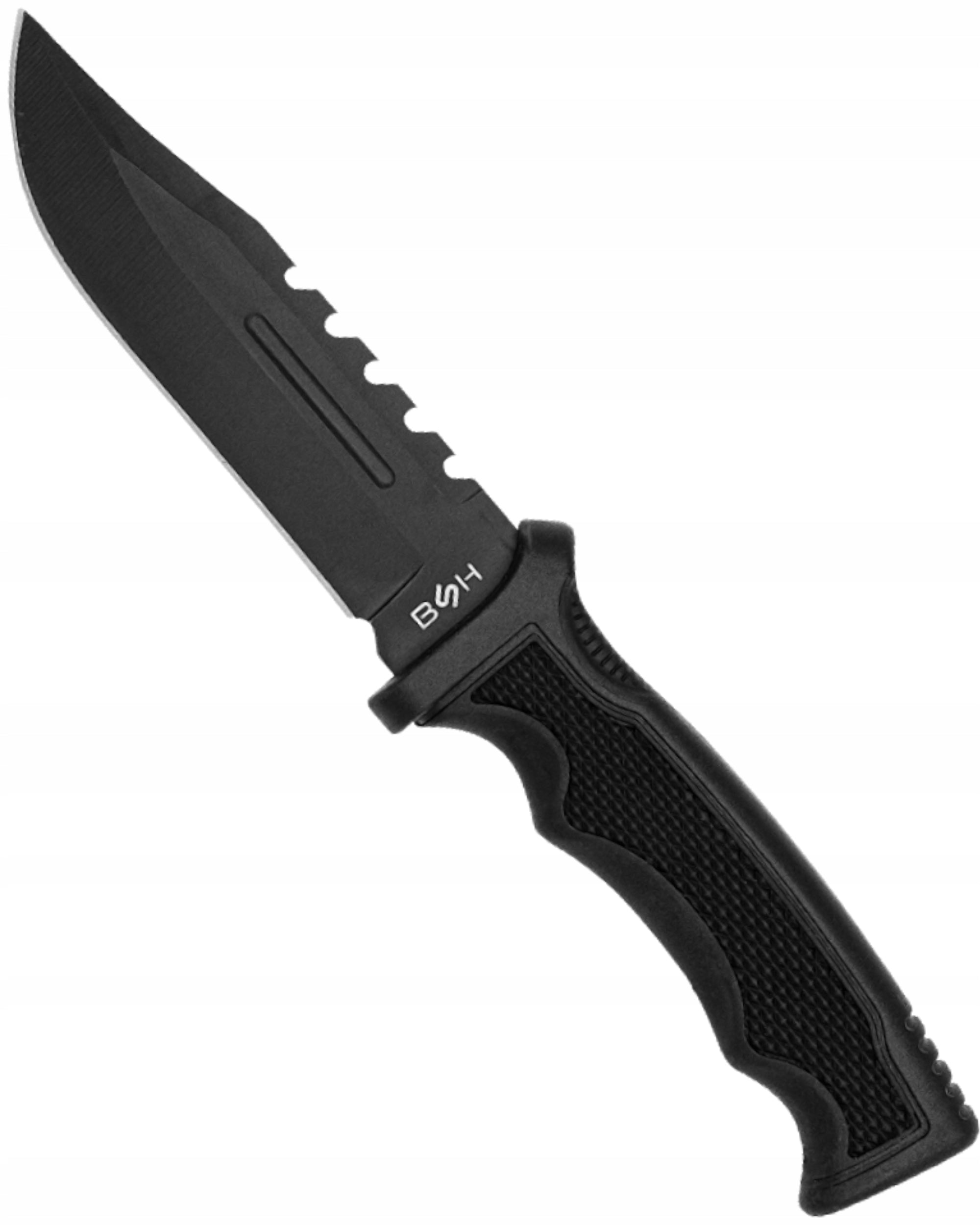 Black Outdoor Knife Bowie Steel 440 With Practical Cover Dagger Tactic Brand BSH ADVENTURE