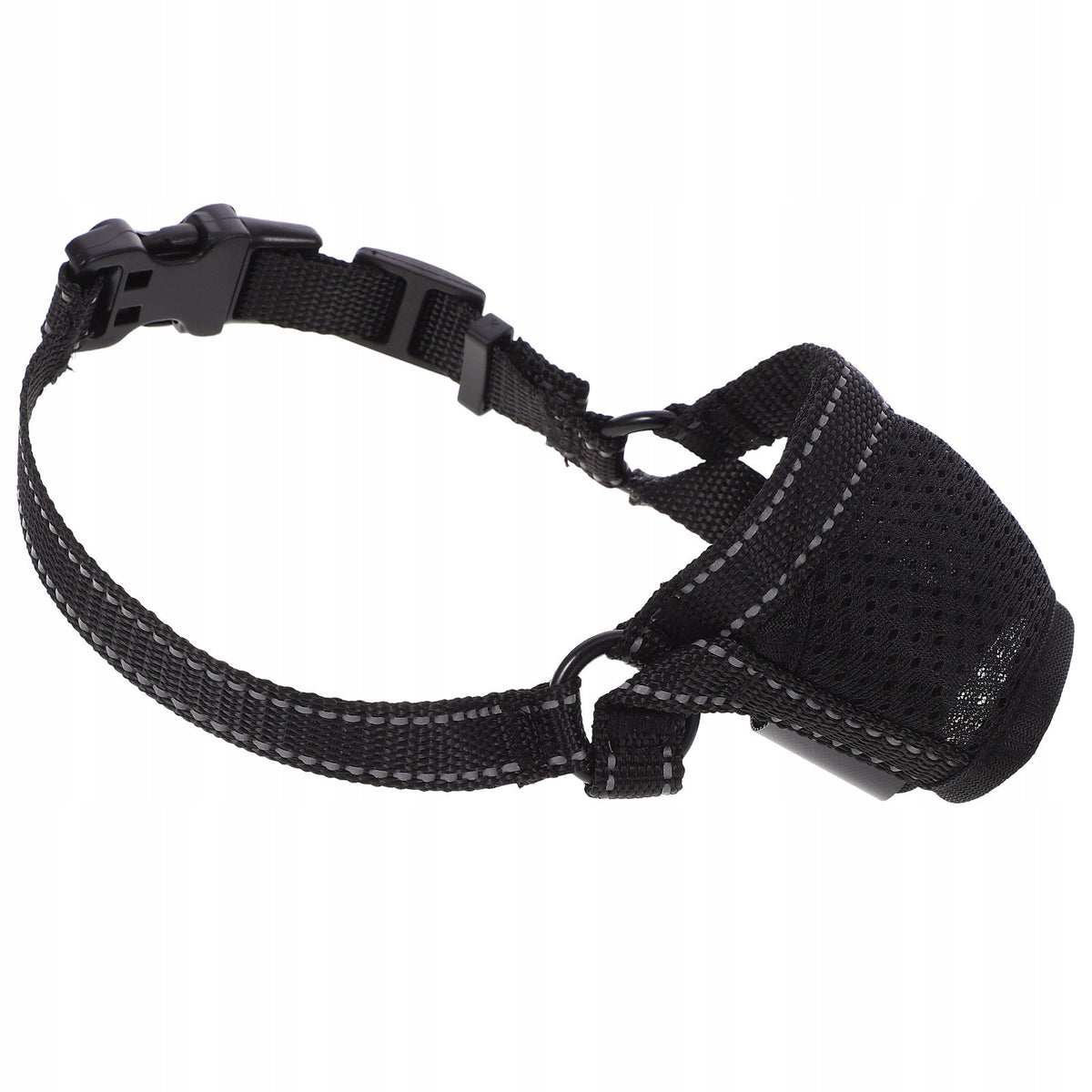Black Polyester Dog Muzzle for Small Dogs Adjustable Anti-Barking Mask Brand no brand