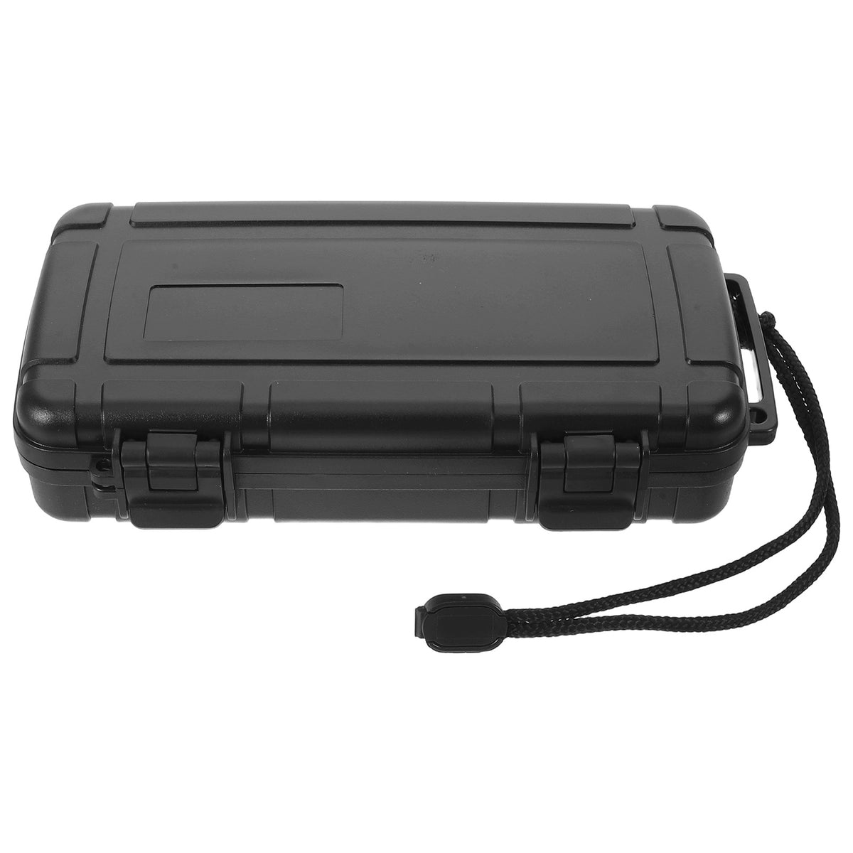 Black Portable Cigar Humidor Case with Humidifier and Waterproof Protection
