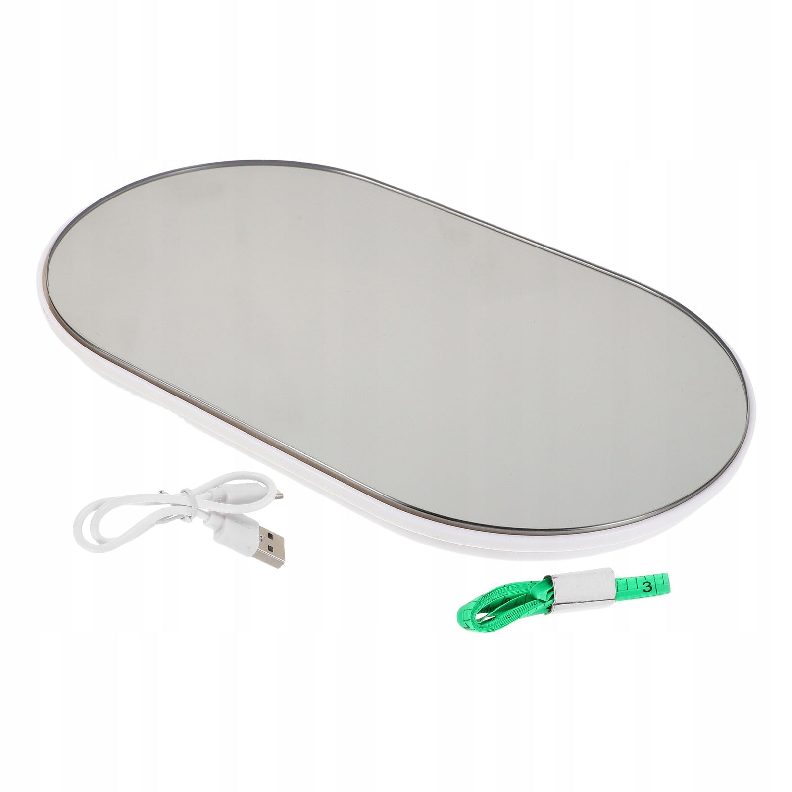Black Portable Electronic Scale with Tempered Glass for Accurate Weight Model 2152191967483