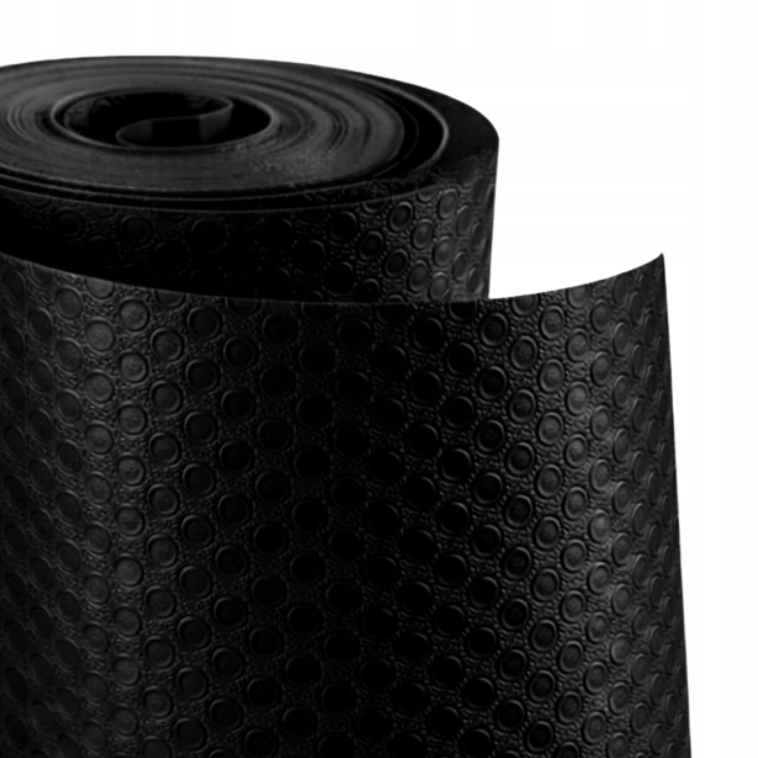 Black Protective Mat For Drawers Cabinets Non-Slip 400x50cm Stain Resistant Brand no brand