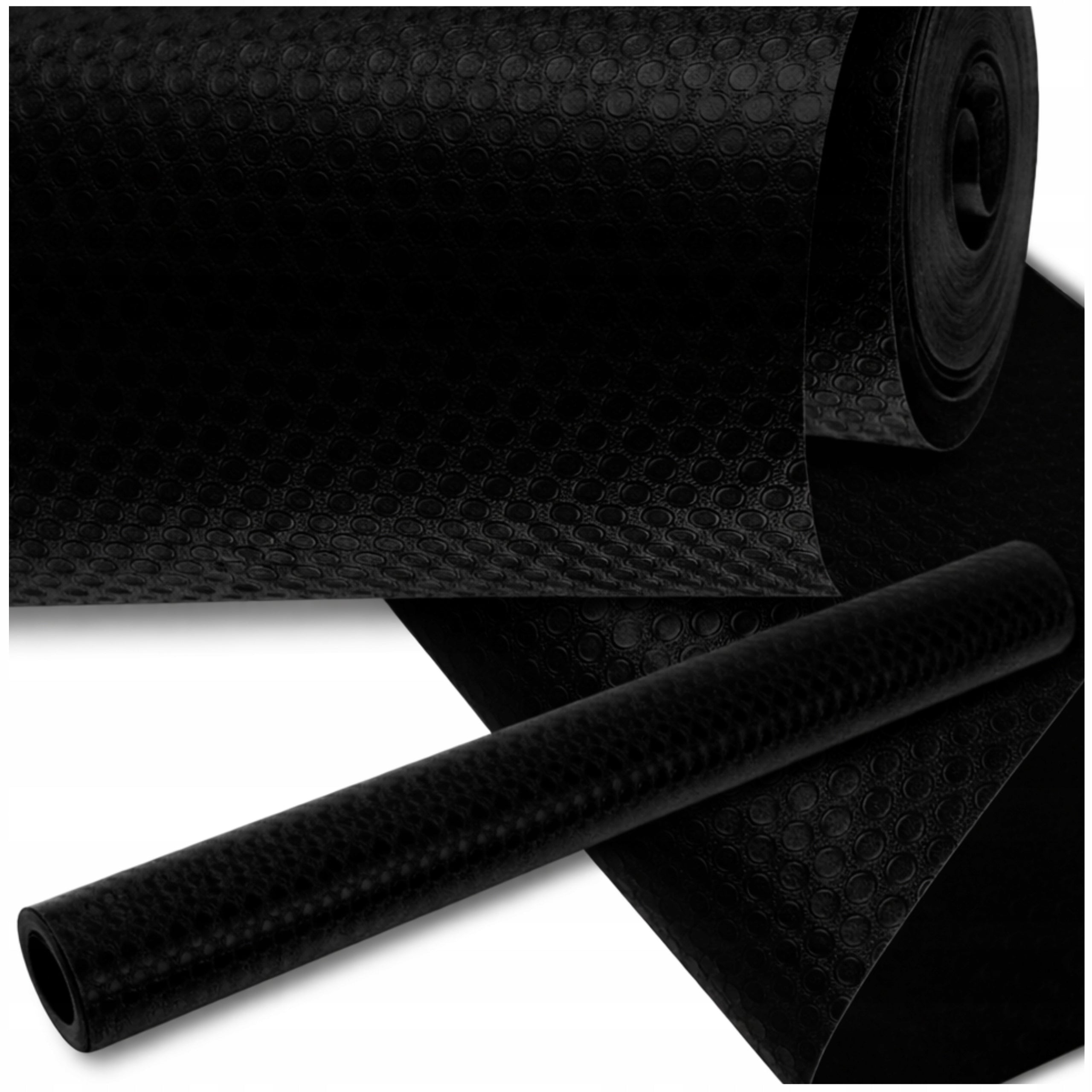 Black Protective Mat For Drawers Cabinets Non-Slip 400x50cm Stain Resistant Packaging status original