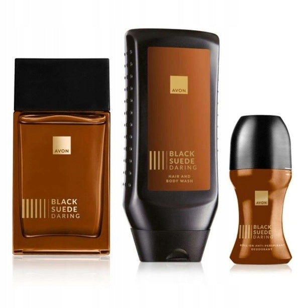 Black Suede DARING Set of 3in1 Water + Gel + Antiperspirant AVON