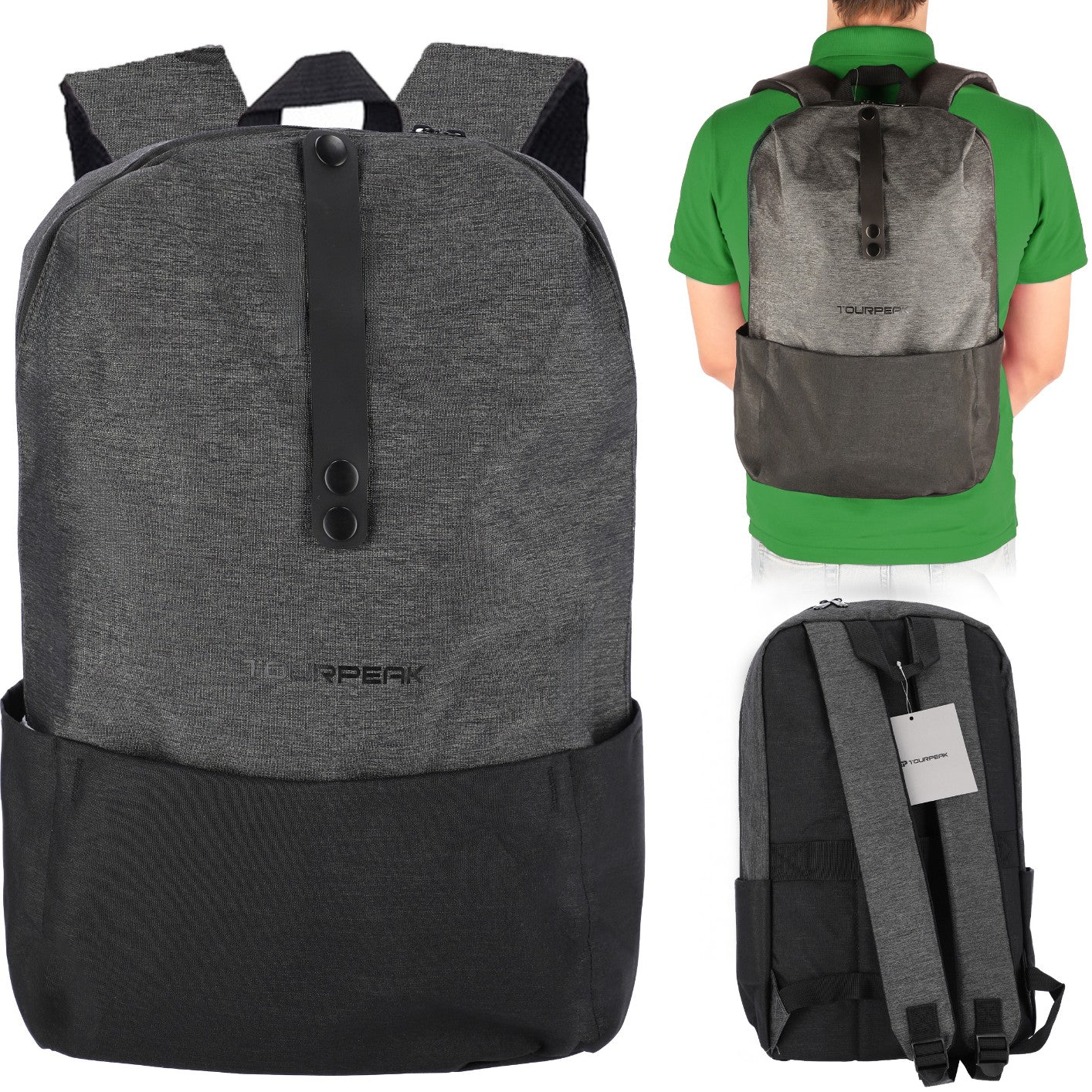 Black Women's Travel Laptop BACKPACK 15,6" Handheld for Airplane