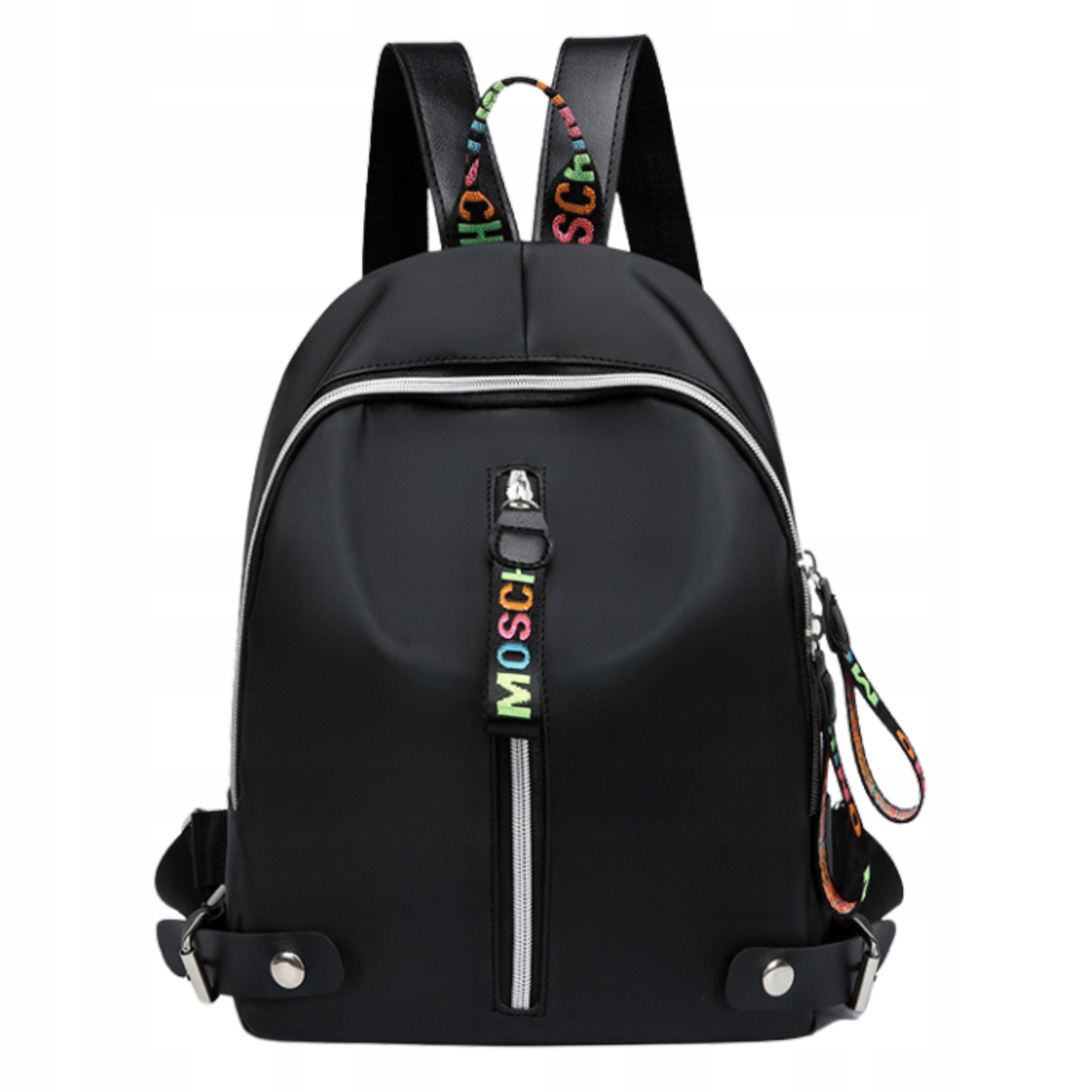 Black Women's Waterproof Elegant School Backpack Spacious 2in1 City