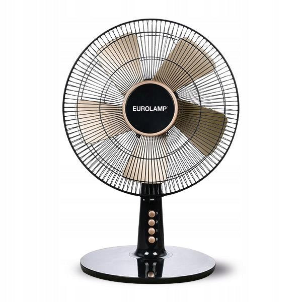 Black and Gold 35 cm 40W Desk Fan - Style, Efficiency, and Quiet Operation