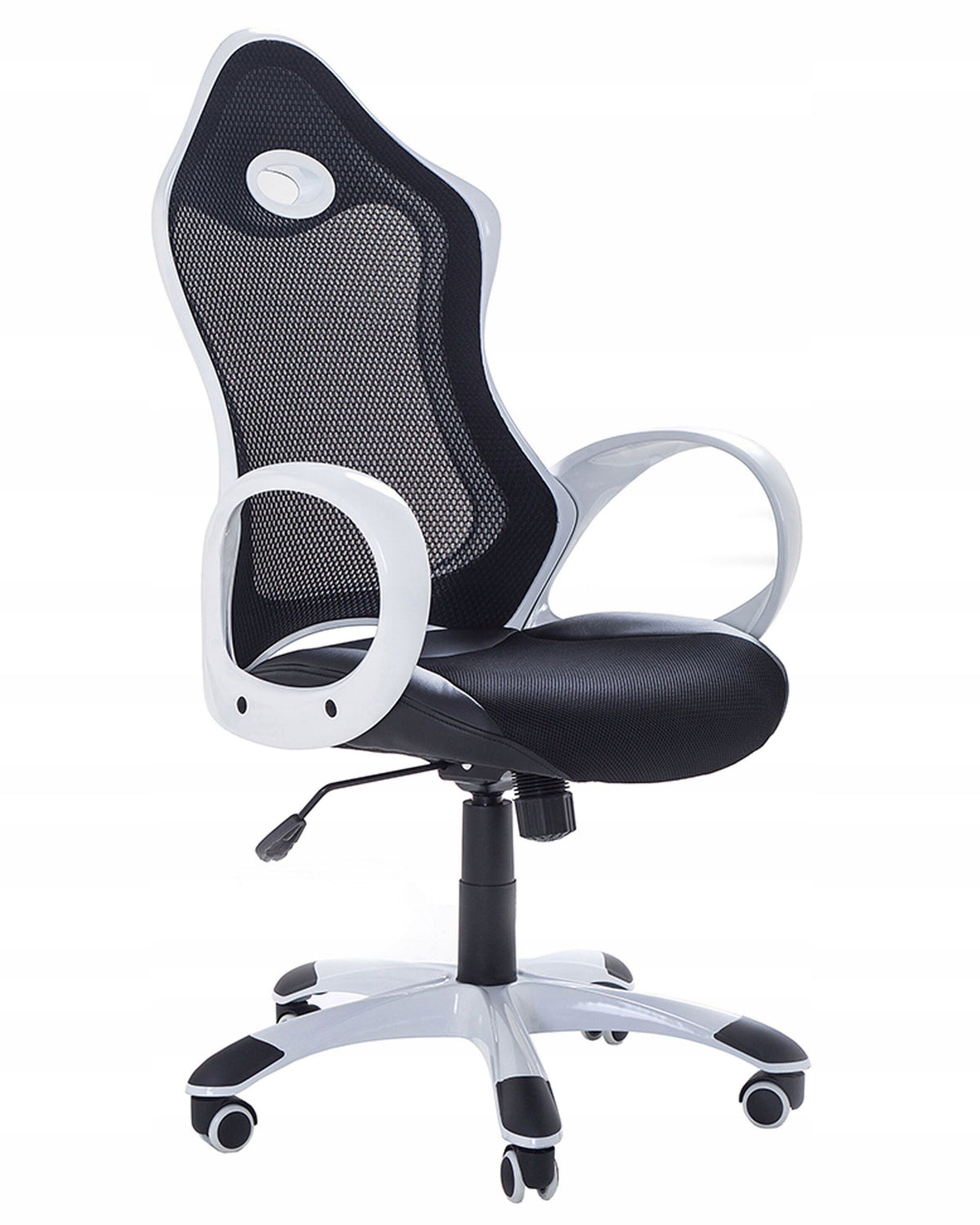 Black and White Swivel Office Chair