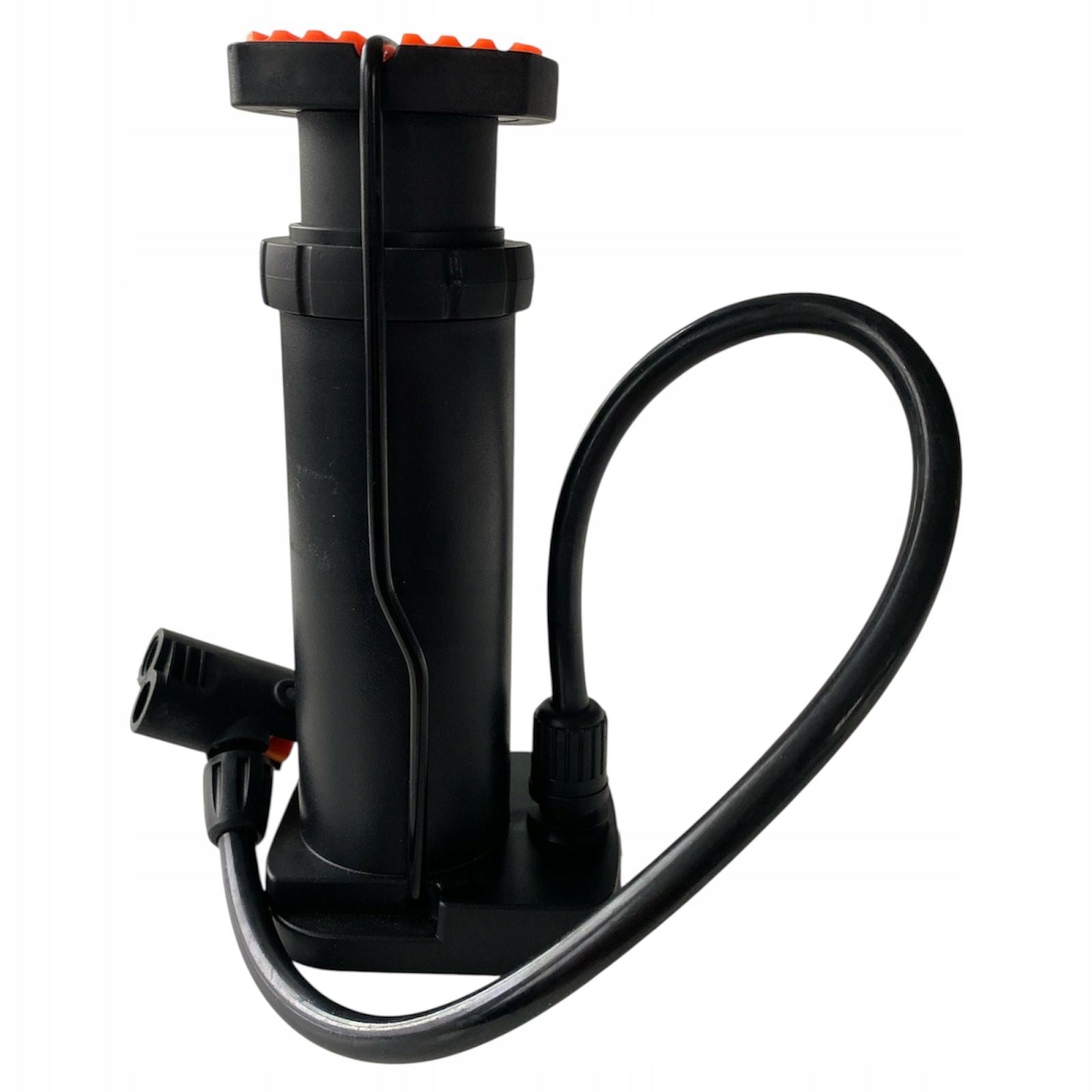 Black and orange bicycle pump + 2 tips Brand Sell