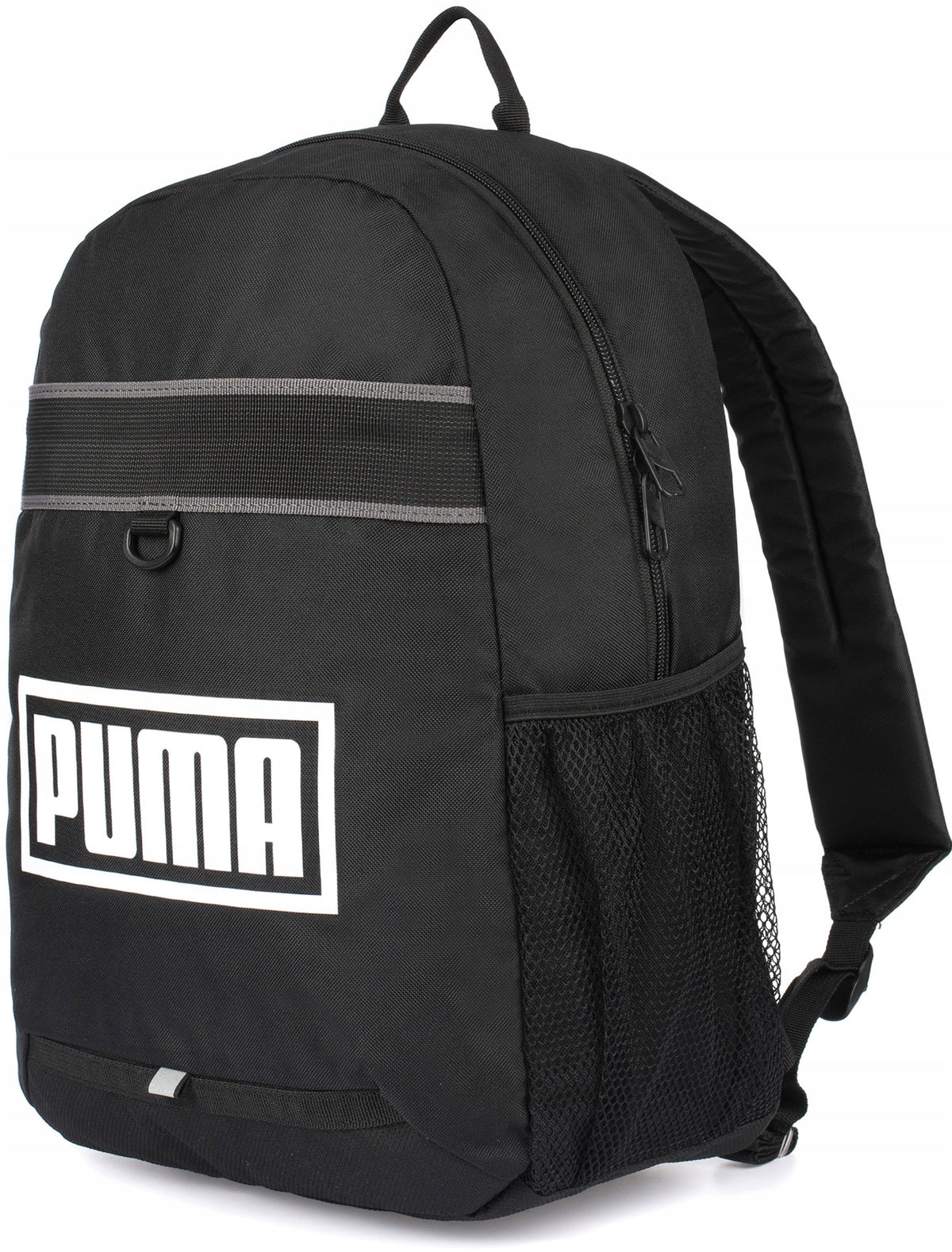 Black backpack PUMA two-chamber school sports two water bottle pockets Brand Puma
