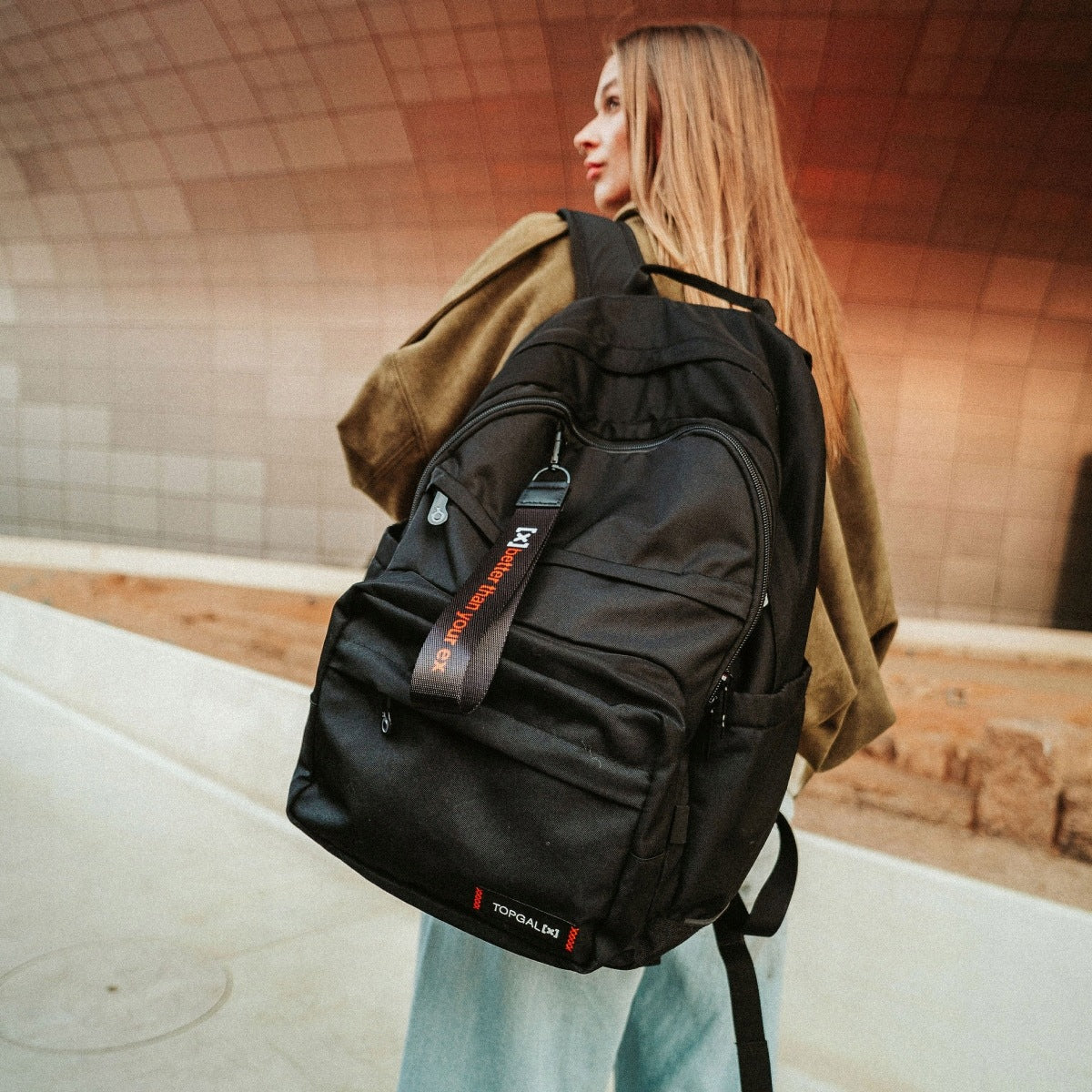 Black backpack Topgal SANY X 26058 youth for teenager 30l Manufacturer code 8592571028931