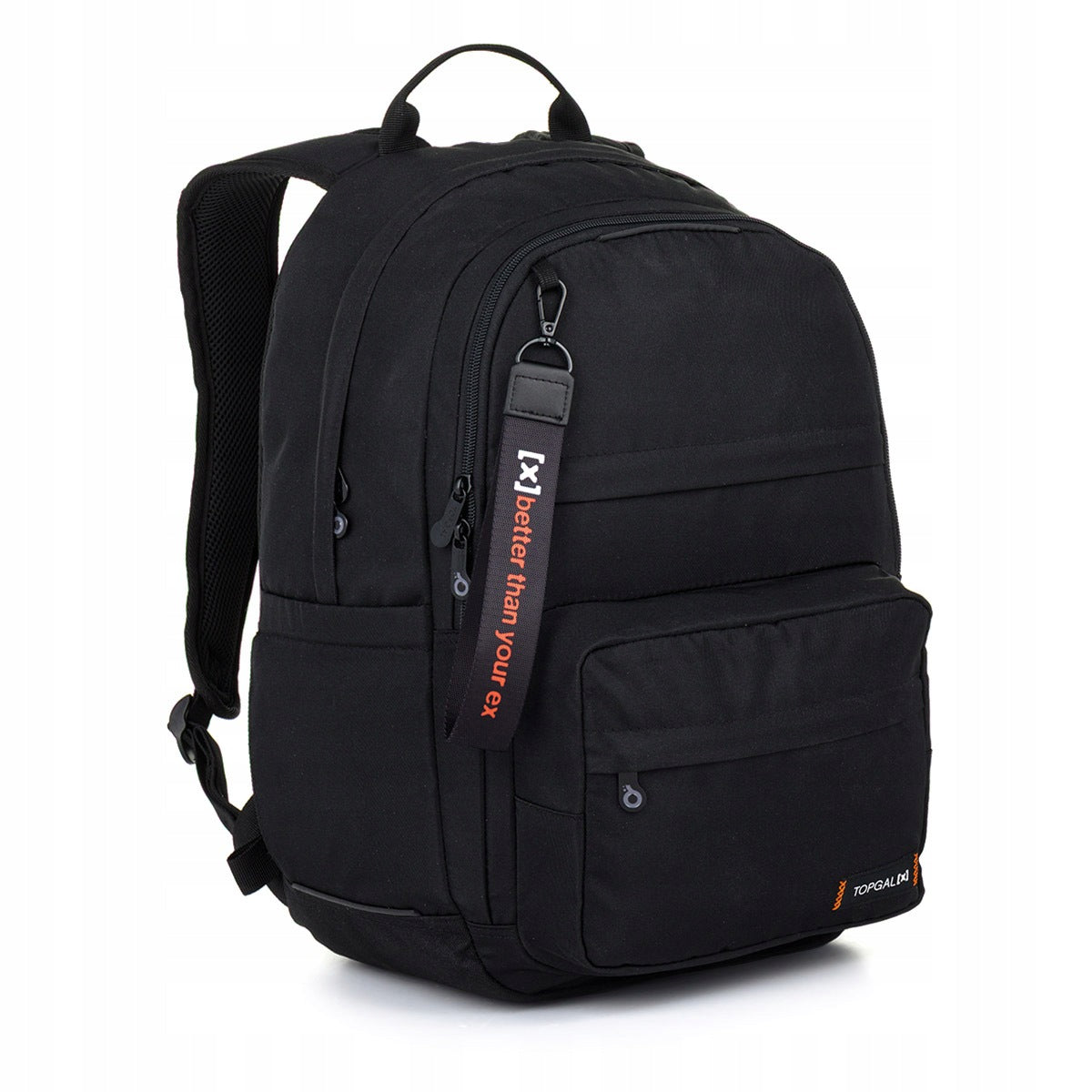Black backpack Topgal SANY X 26058 youth for teenager 30l