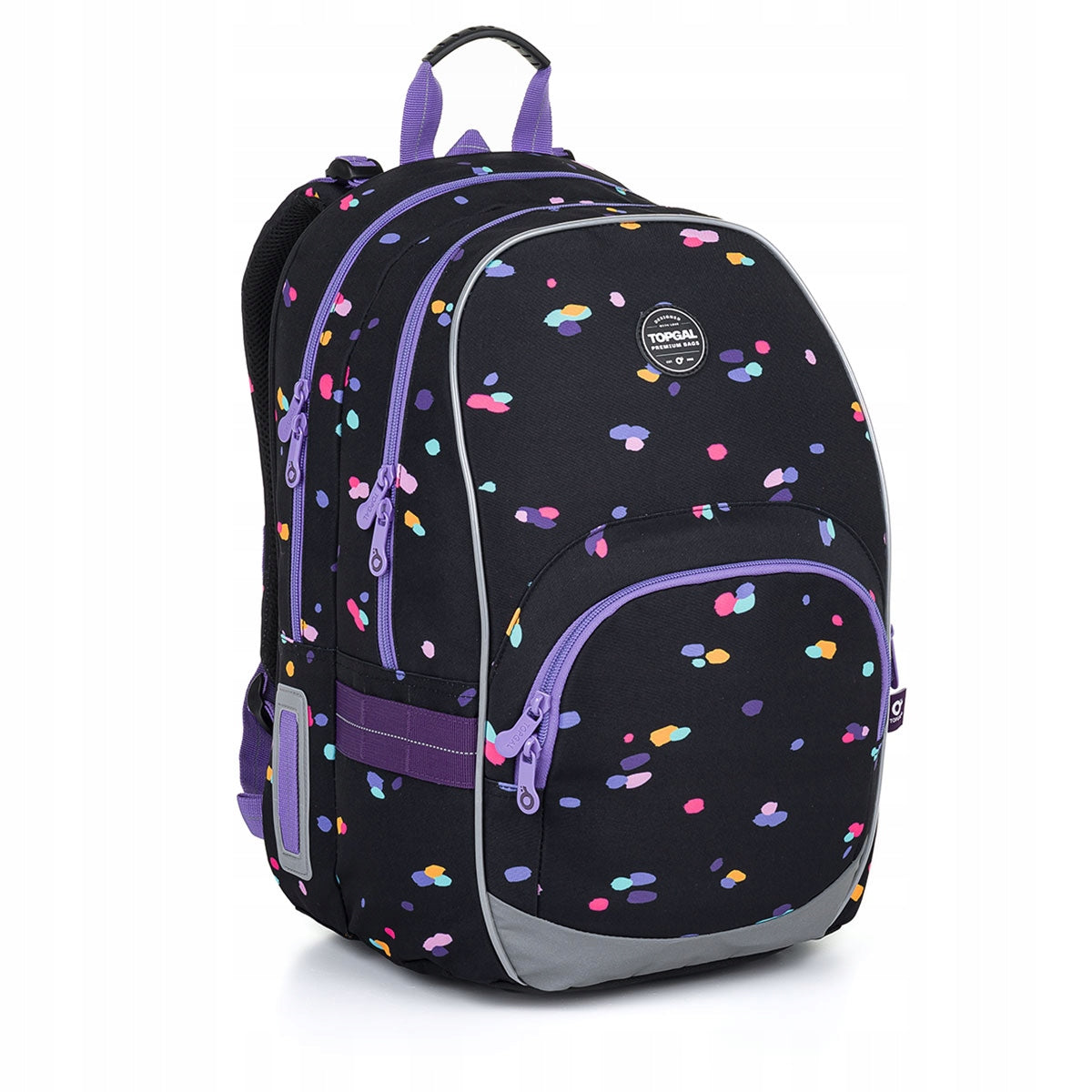 Black backpack with dots Topgal KIMI 24010