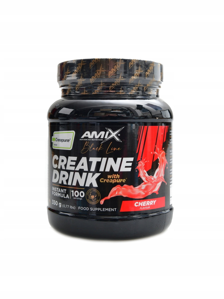 Black line Creatine creapure powder drink 350 g višeň