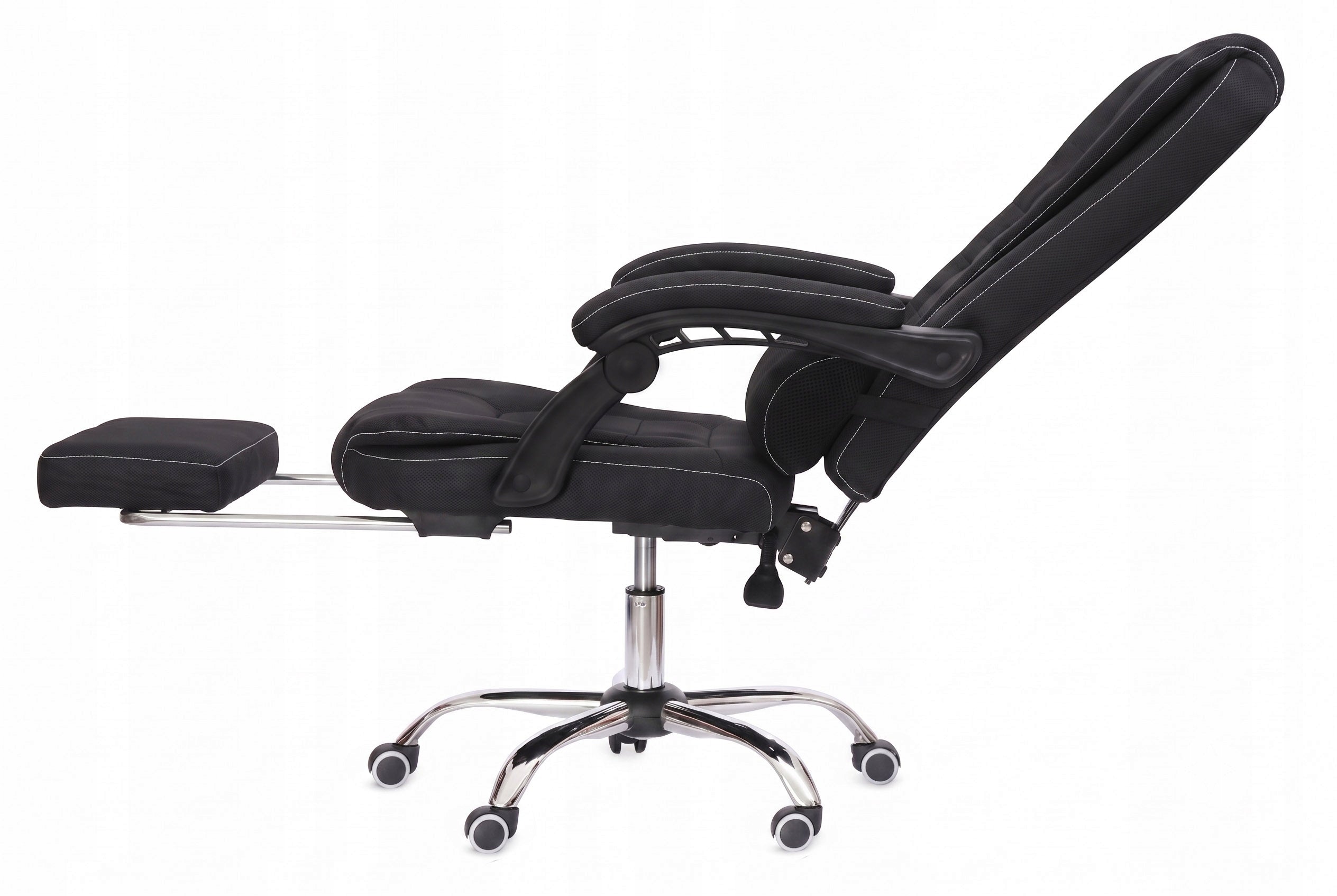 Black material comfortable office chair with footrest and cushion NBR004W-HT Medical device no