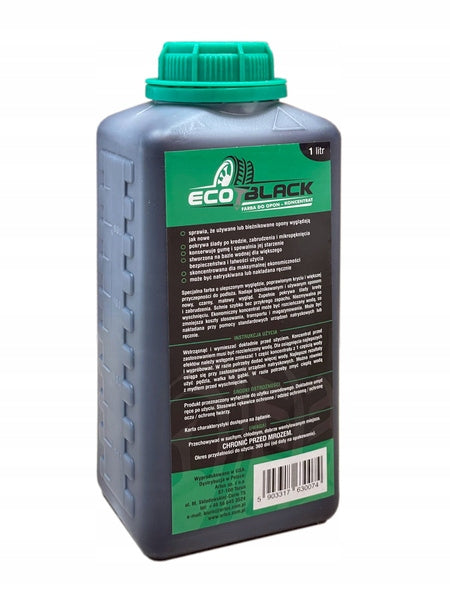 Black paint dressing tires concentrate 1:1 tire black Eco Black 1L preservative Manufacturer Eco Black
