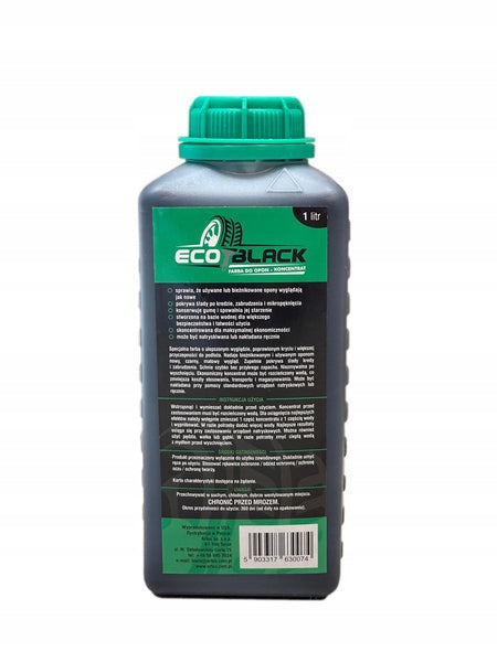 Black paint dressing tires concentrate 1:1 tire black Eco Black 1L preservative