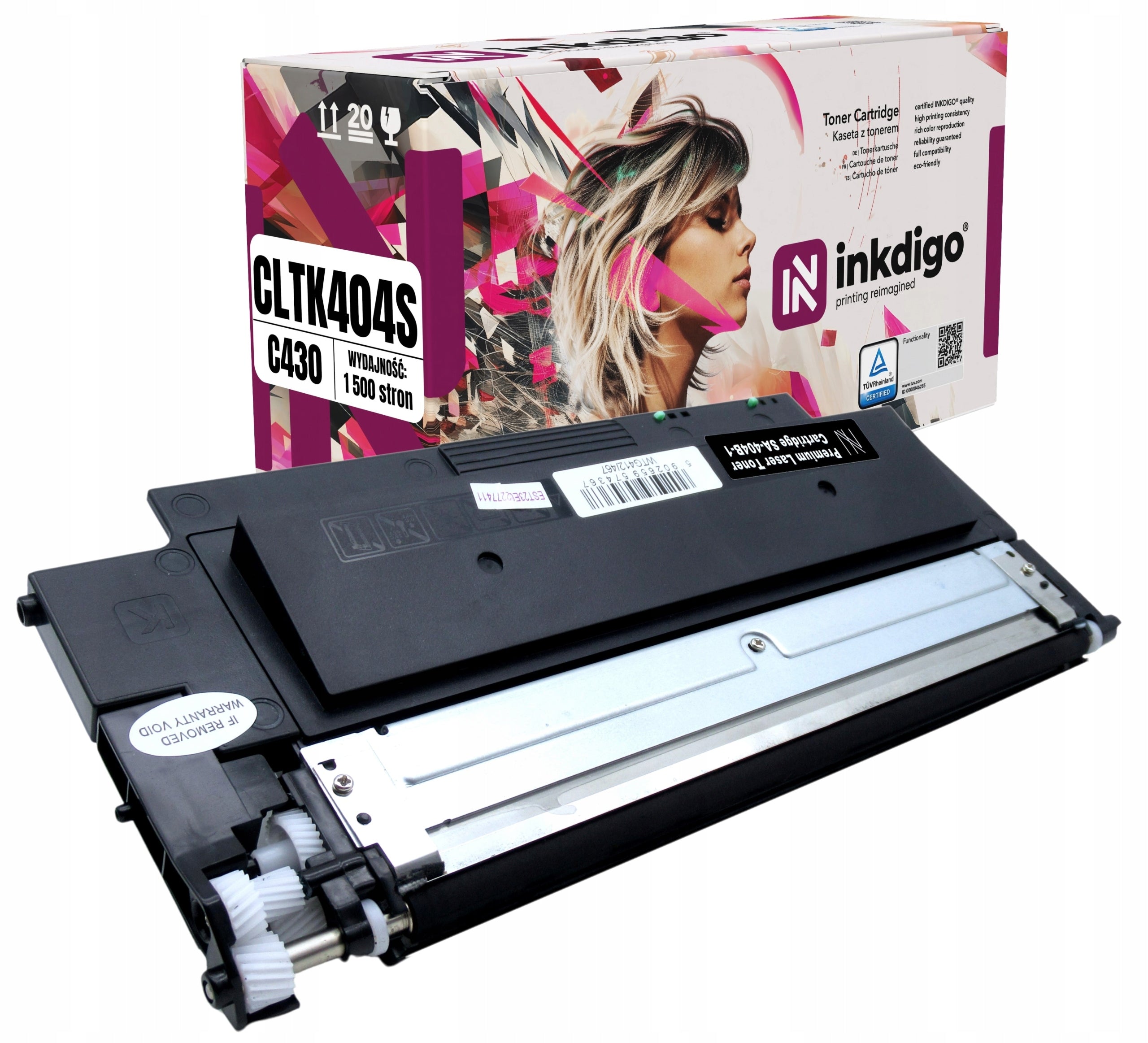 Black toner cartridge for Samsung C430W C480W C480FW REPLACEMENT CLT-K404S