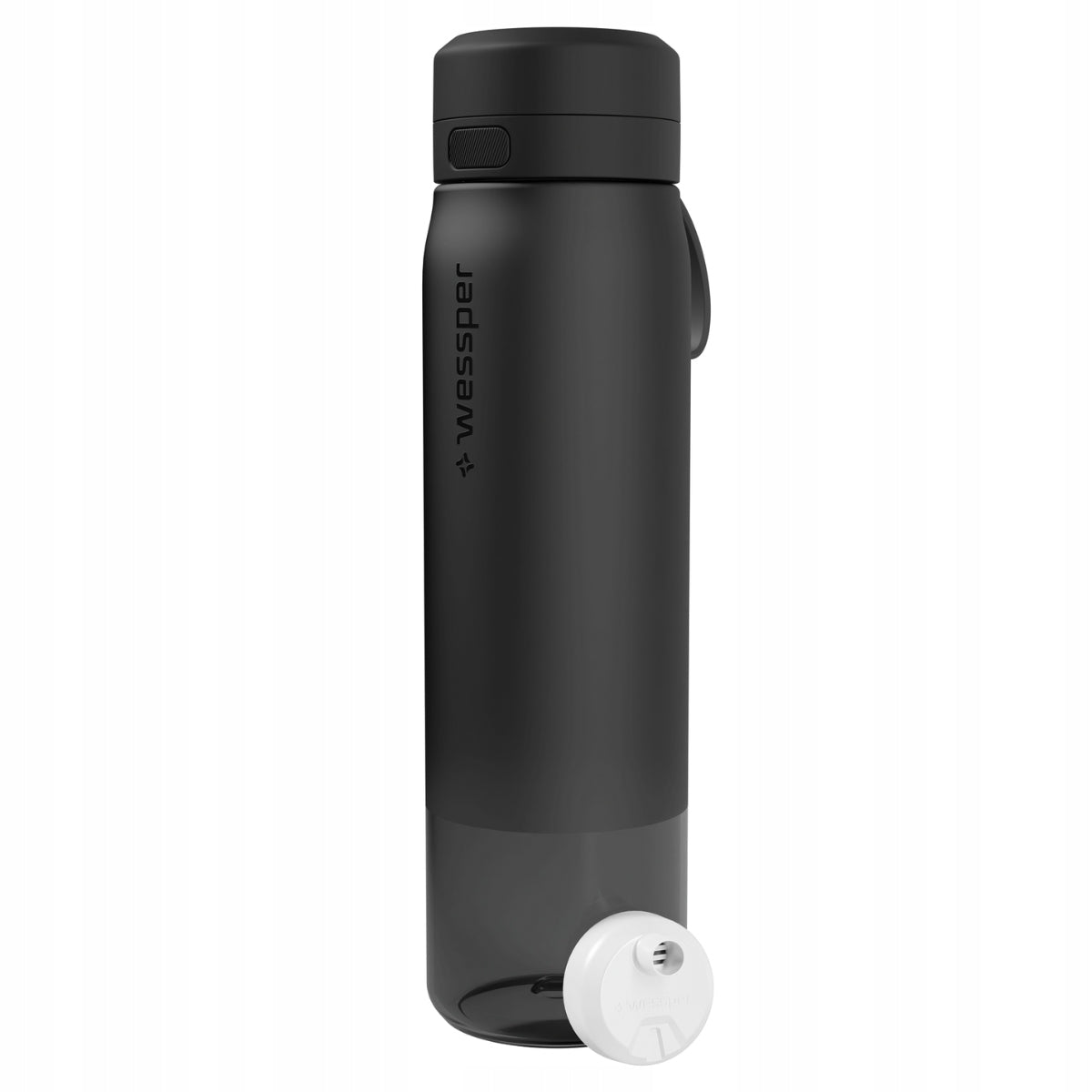 Black water filter bottle Wessper 1000 ml, water filter bottle Brand Wessper