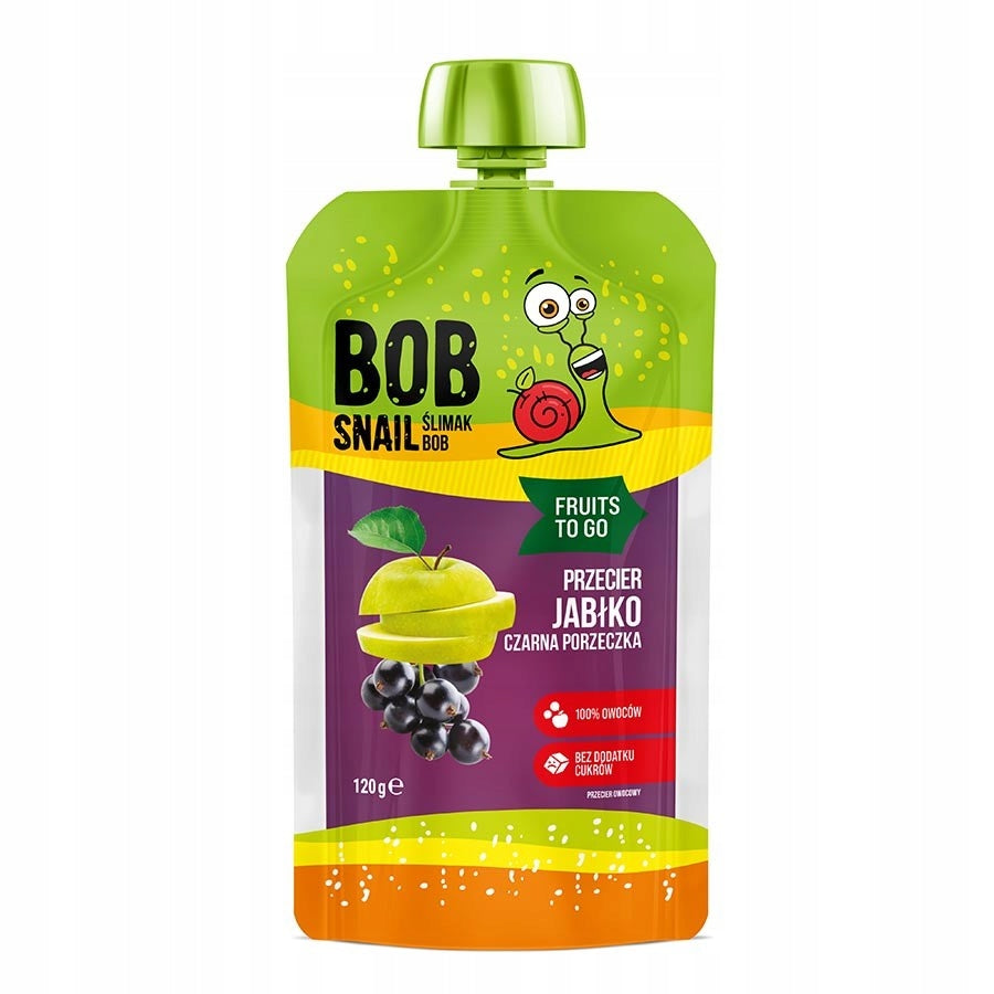 Blackcurrant Banana Mousse Bob Snail 120 g Brand Bob Snail