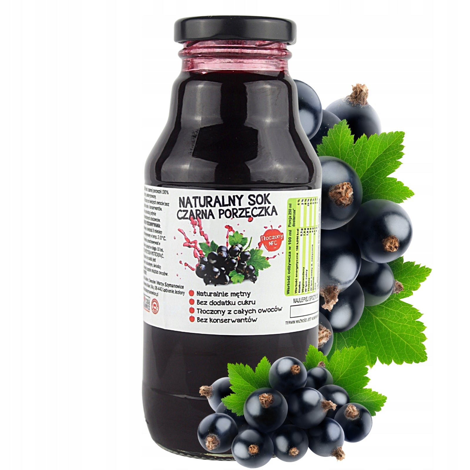 Blackcurrant Juice 100% Natural Pressed 300ml