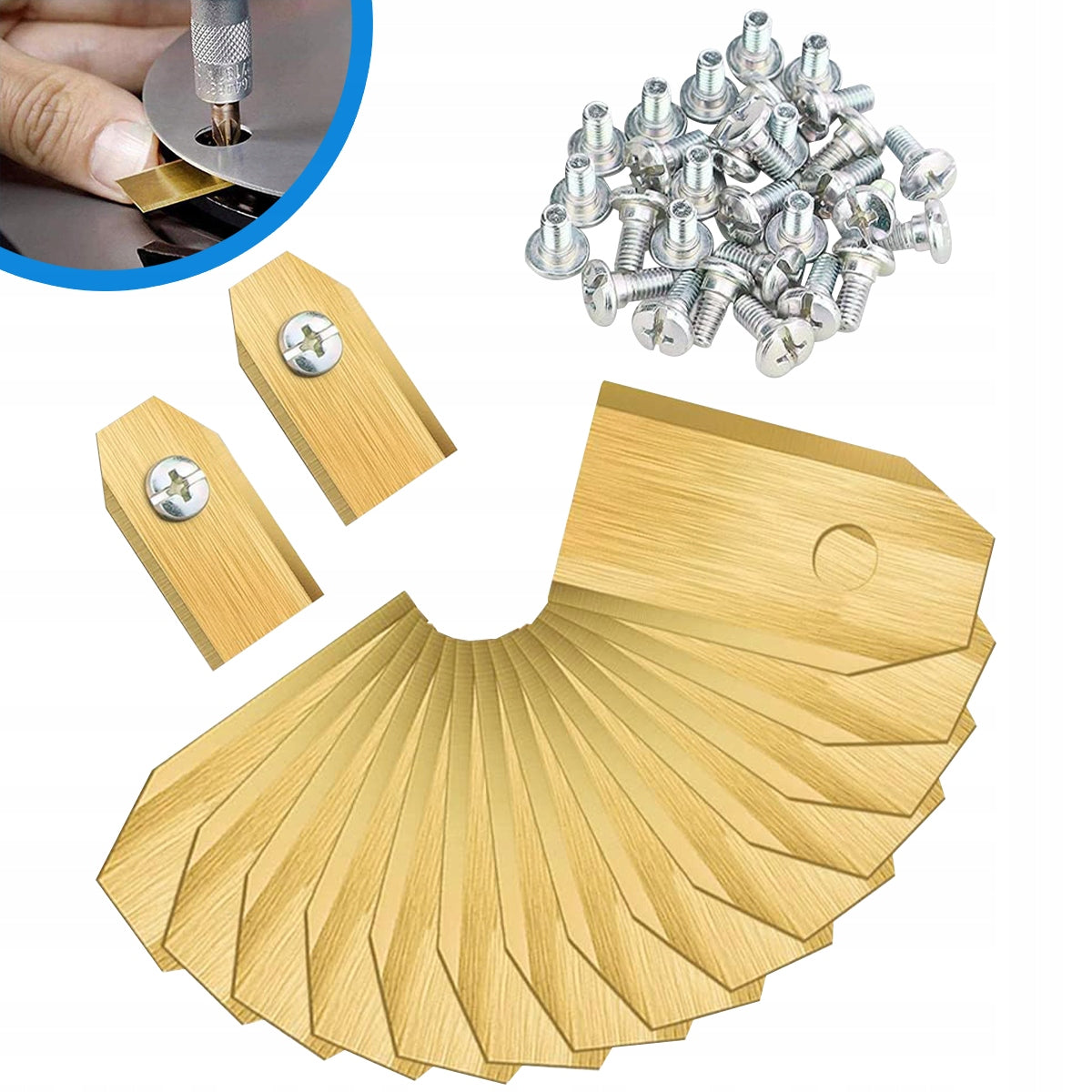 Blade Cutters for Husqvarna Automower Gardena 45pcs Cutting Robot Knives