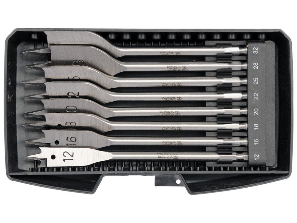 Blade drill bit set 12-32mm, set of 8 Yato YT-3259 for wood