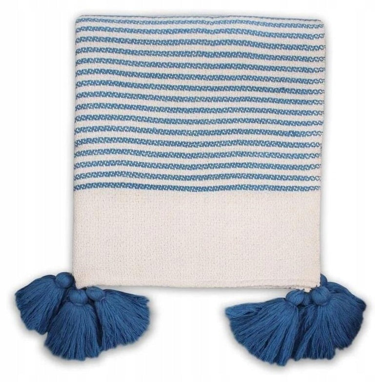 Blanket 125x150cm Blue stripes