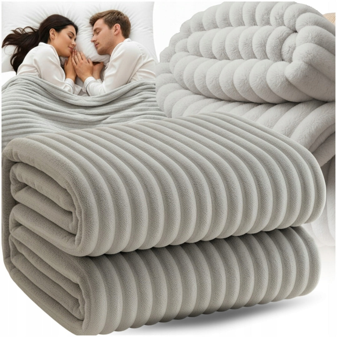 Blanket 150x200 cm Bedspread Soft Warm Thick Fluffy Extruded For Bed