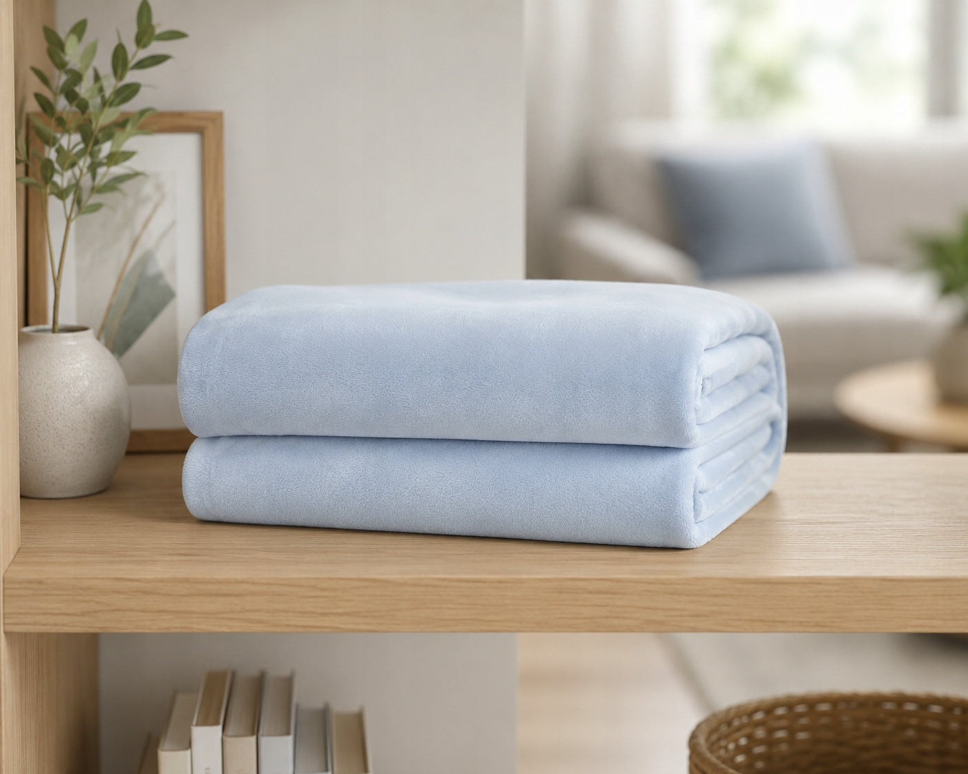 Blanket 160x200 cm Light blue – Soft, Warm and Pleasant Packaging status original