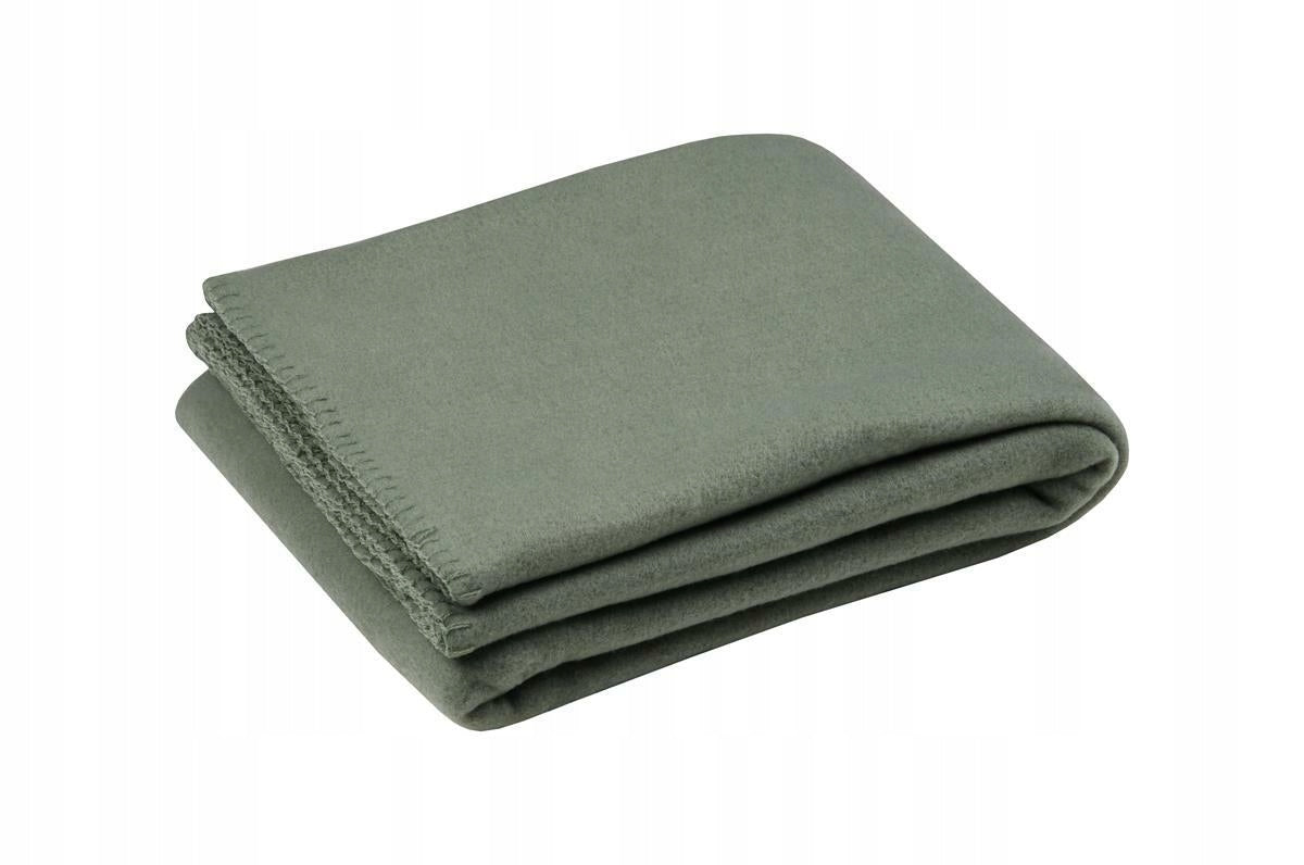 Blanket CARLTON 125x150 cm green fleece soft warm for bed couch