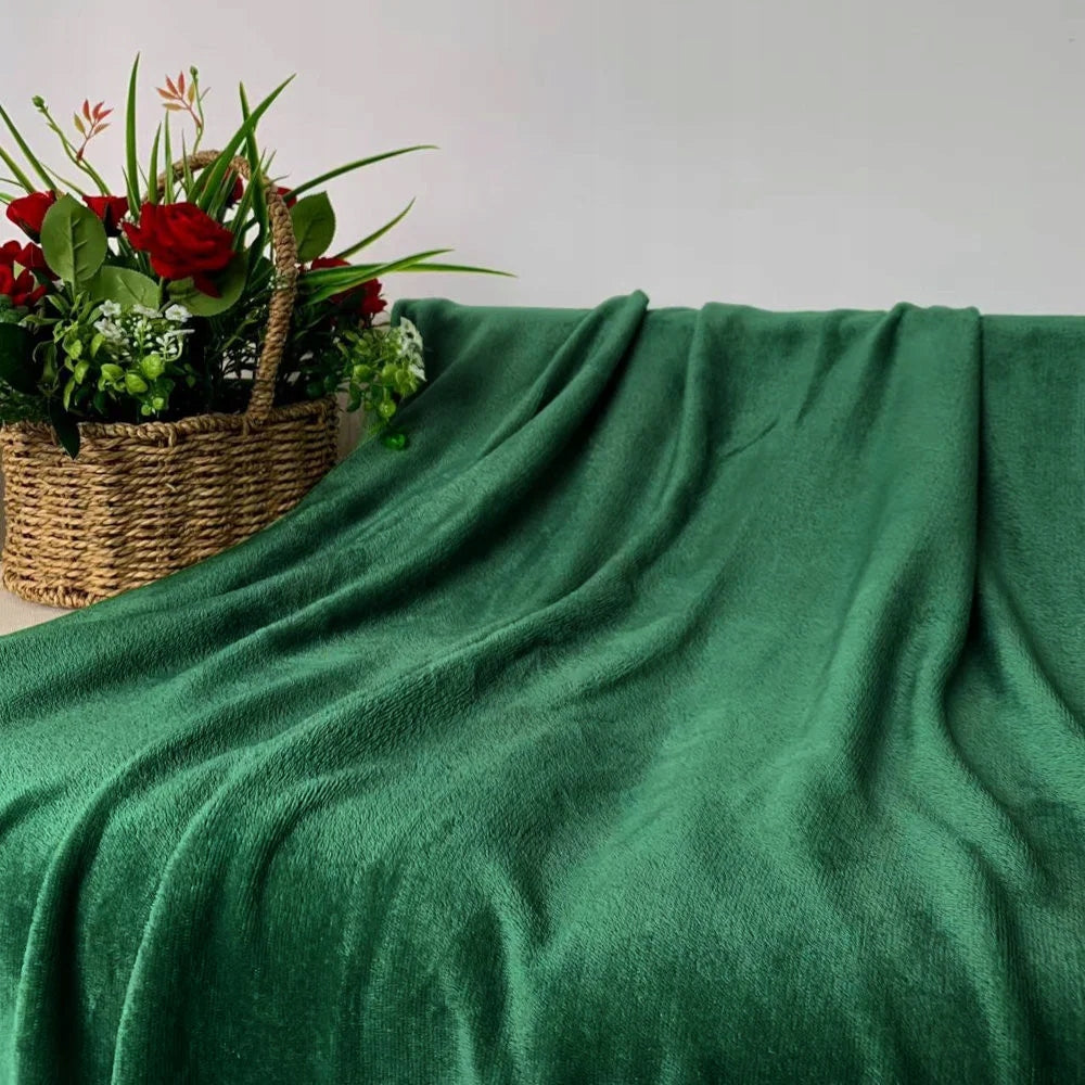 Blanket Cotton world microfiber 200 cm x 220 cm green Manufacturer code Cotton World KSI 19-5408 200x220 Zielony