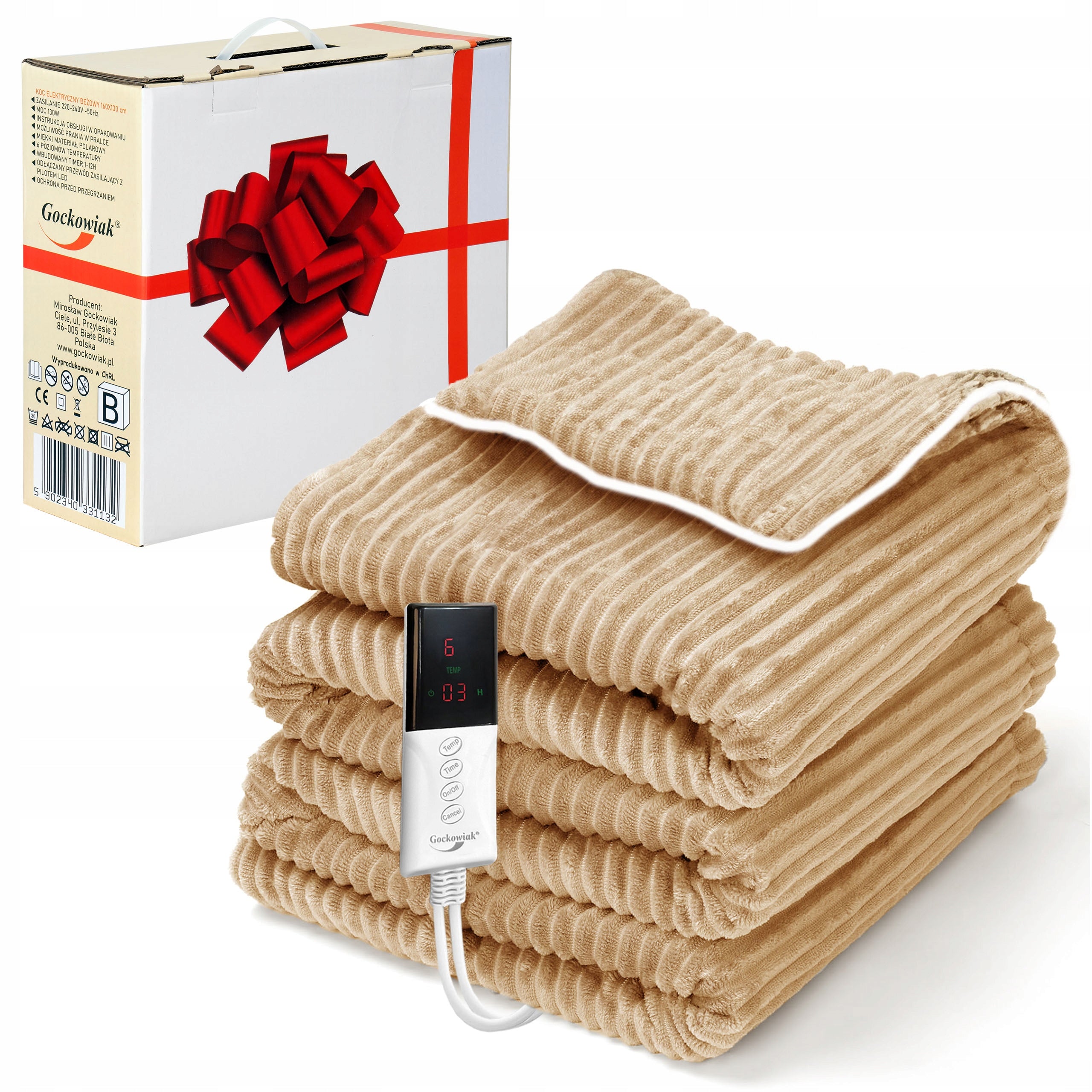 Blanket Electric Heating Large Polar Heating Mat With Remote Control Timer 160cm