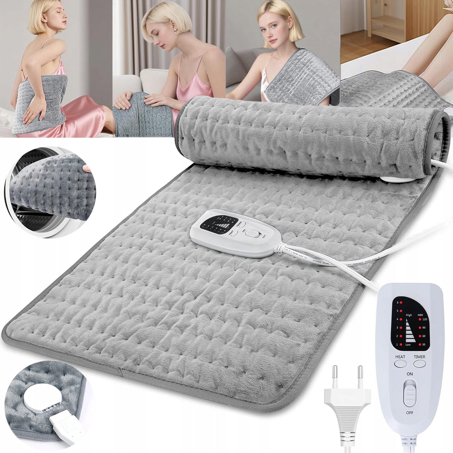 Blanket Electric Mat For Moist Therapy Machine Washing For Back Pain