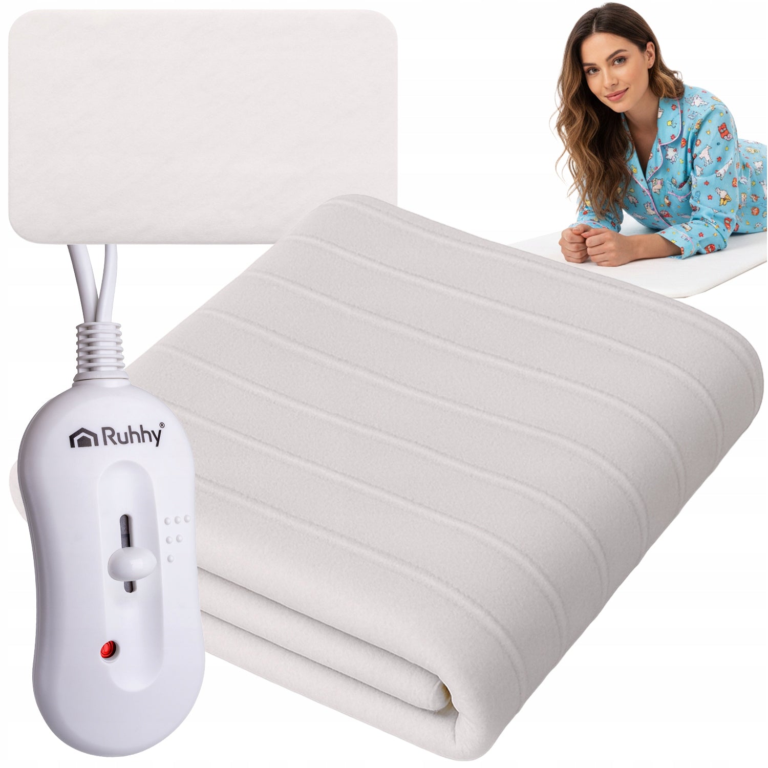 Blanket Electric Soft Heated Heating Mat Pilot 3 Modes 150 x 80 cm