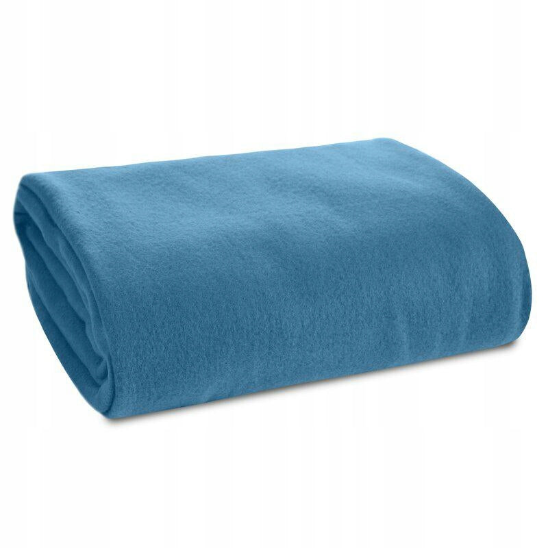 Blanket POLAR 150x200cm fleece blue BEDSPREAD ARMCHAIR SOFT WARM Packaging status original