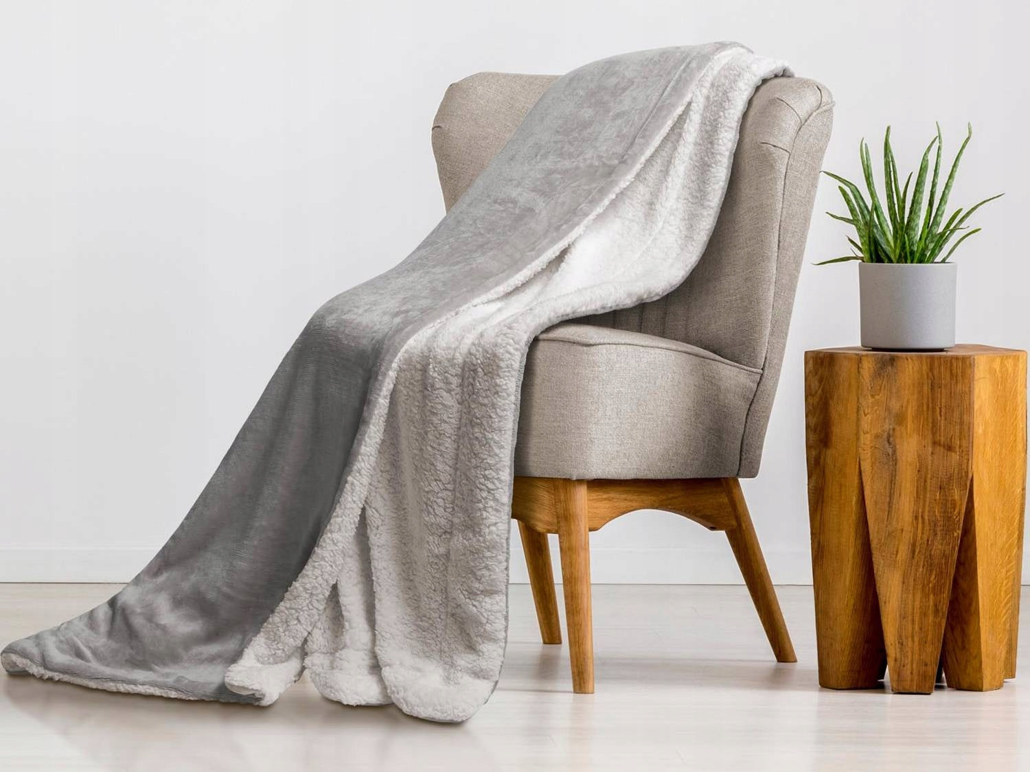 Blanket Sherpa Double Sided Lamb Grey Pled Kapa 150x200 cm EAN (GTIN) 5900072377527